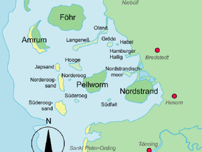 Karte Nordstrand